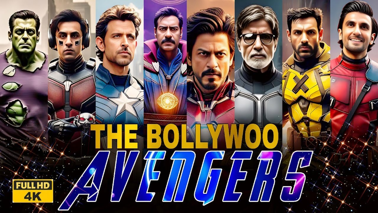 The Bollywood Avengers💥 | Marvel Multiverse Reimagined in India🇮🇳, Epic AI Concept, DJ Deva Creation