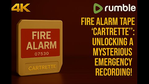 "🚨 Fire Alarm Tape ‘Cartrette’: Unlocking a Mysterious Emergency Recording! 🔥✨"