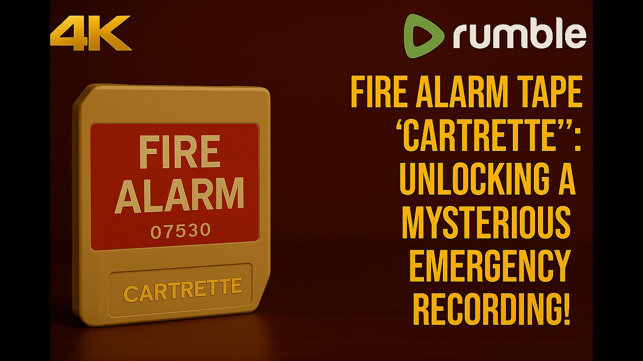 🚨🔥 Fire Alarm Tape ‘Cartrette’: Unlocking the Mysterious Emergency Recording! ✨📼