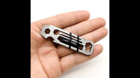 Practical 6-In-1 Stainless Steel Tool For Outdoor, Campaign & Travel