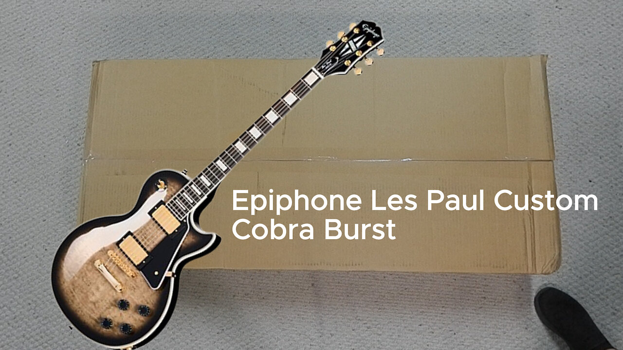 Epiphone Les Paul Custom Cobra Burst Exclusive demo #epiphone #guitar