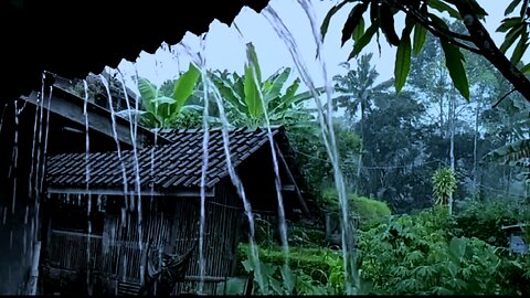 Derasnya hujan menenangkan pikiran