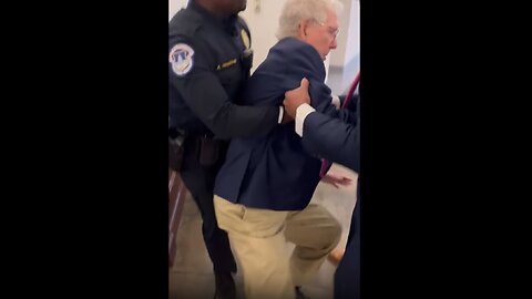 Mitch McConnell just took a fall after a deranged leftist harassed him over ICE “kidnapping” people.