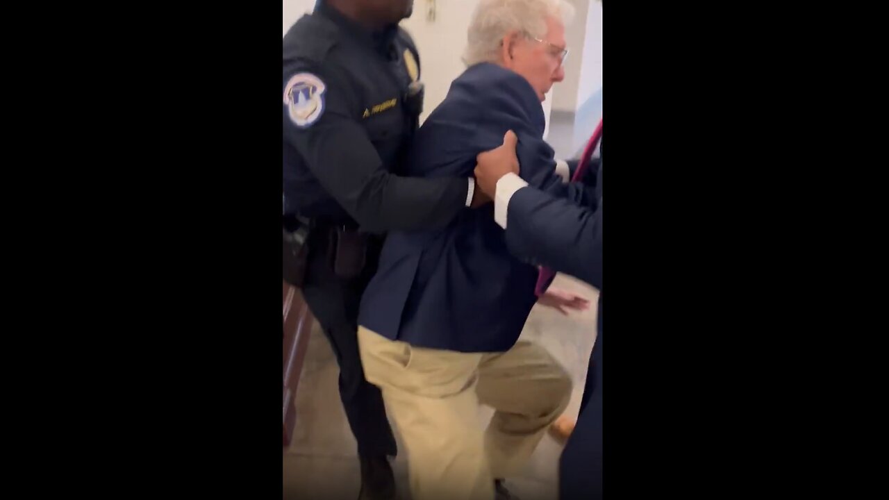 Mitch McConnell just took a fall after a deranged leftist harassed him over ICE “kidnapping” people.