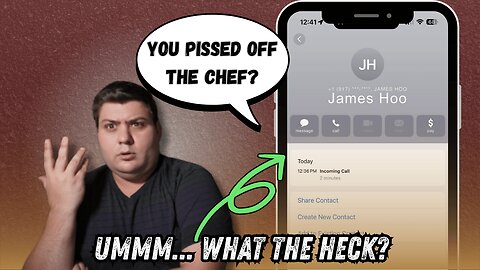 I Just Got a Suspicious Call... "You Pissed Off the Chef?"