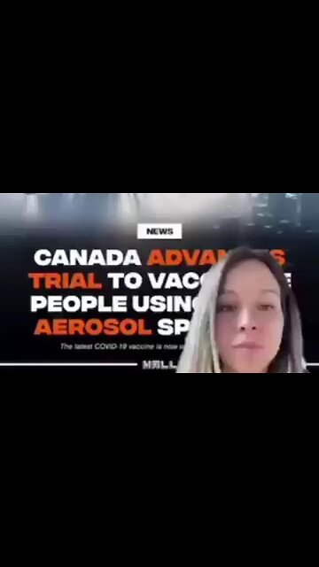 Canada advances trials to va666inate you using aerosol sprays 🤦🏼‍♀️🤦🏿‍♂️