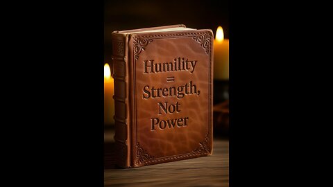 Humility = Strength, Not Power - Humility Series Part 2