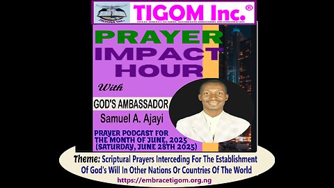 TIGOM Inc. Prayer Impact Hour Shorts (JUNE, 2025 EDITION). #godswill #tigominc #prayerimpact
