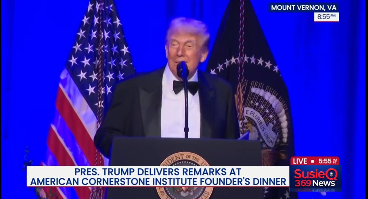 President Trump Speaks at American Cornerstone Institute Founder’s Dinner