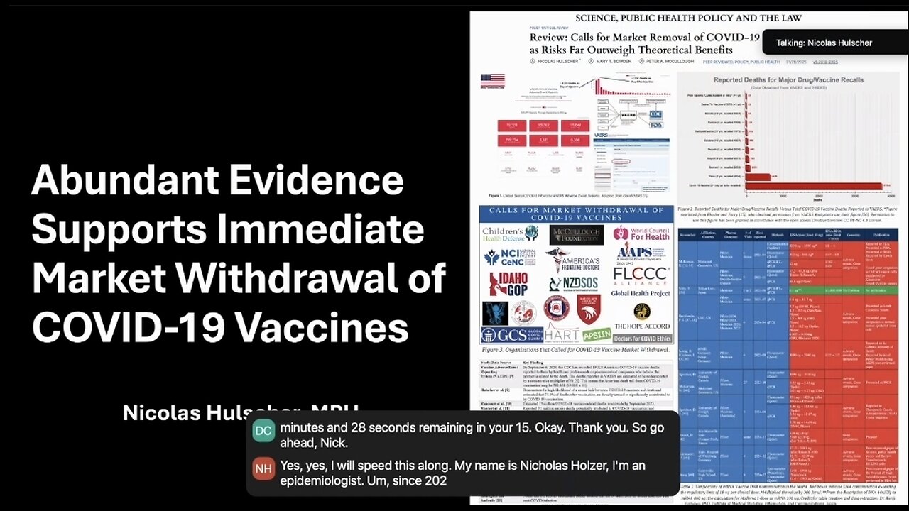 COVID vaccine data - vaccines are fundamentally harmful to the human body