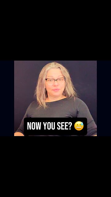 Now You See? 😅 #asl #signlanguage #deaf