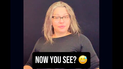 Now You See? 😅 #asl #signlanguage #deaf