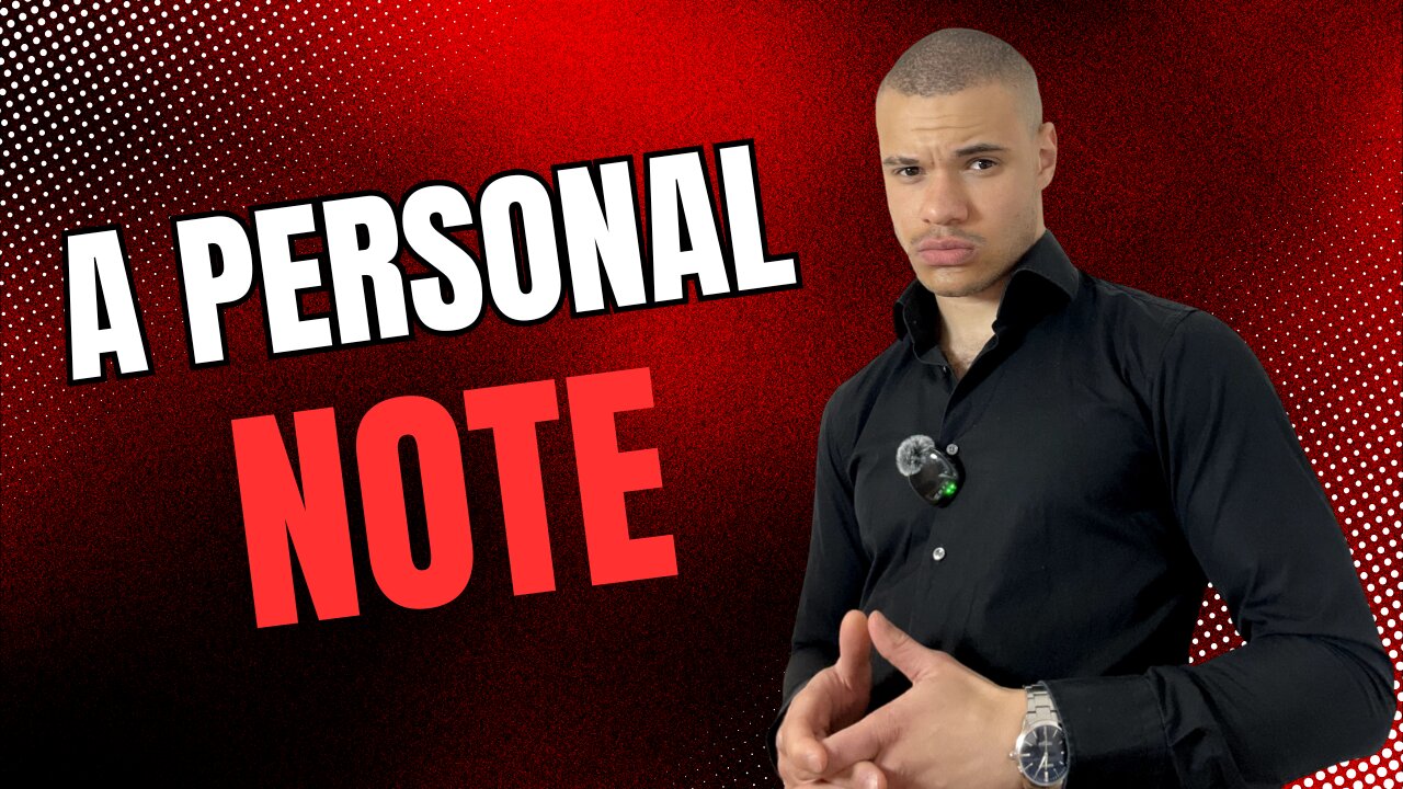 A personal note
