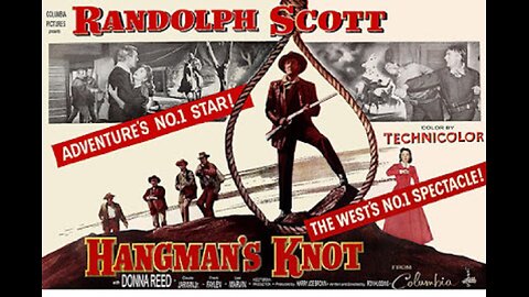 Hangman's Knot, Western 1952. Randolph Scott, Donna Reed, Lee Marvin, Jeanette Nolan, Claude Jarman, Ray Teal, Guinn "Big Boy" Williams