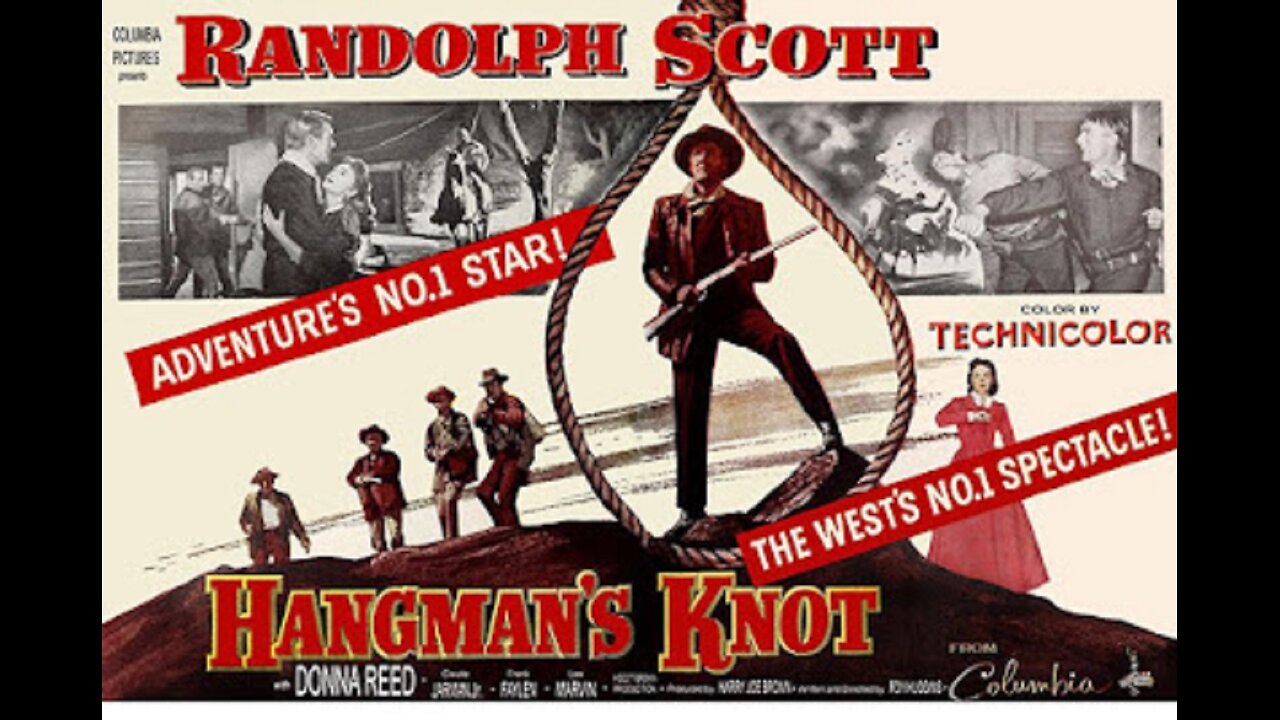 Hangman's Knot, Western 1952. Randolph Scott, Donna Reed, Lee Marvin, Jeanette Nolan, Claude Jarman, Ray Teal, Guinn "Big Boy" Williams
