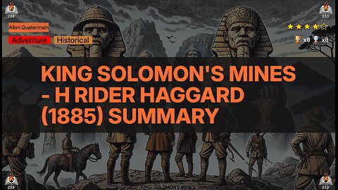 King Solomon's Mines - H Rider Haggard (1885) Summary (Allan Quatermain - 1)