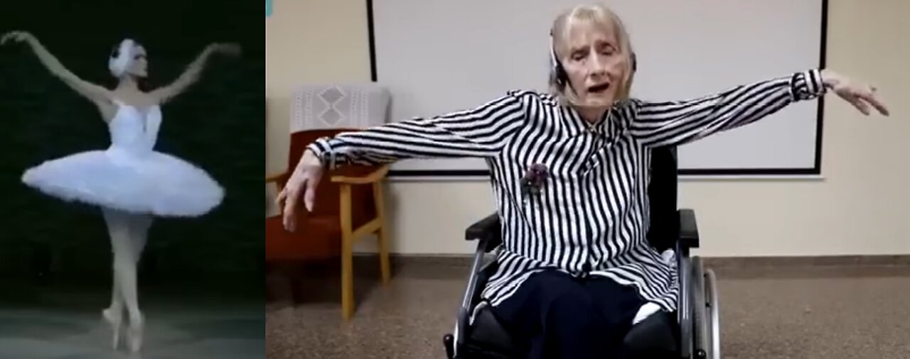 Former Ballerina (Marta Cinta González Saldaña) with Alzheimer's Performs 'Swan Lake' Dance