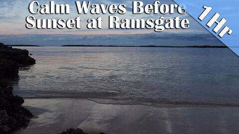 1 Hour of Calm Waves at Sunset | Ramsgate Beach Jetty & Botany Bay