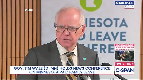 Tim Walz Asked Why He Dropped Out — Immediately Pivots to Jan. 6