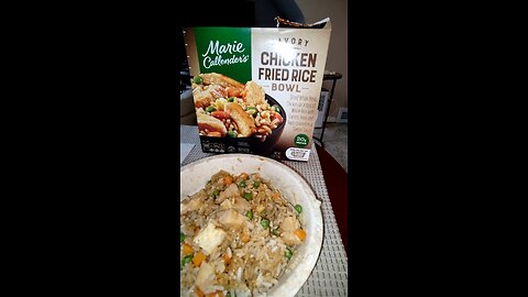 Eating Marie Callender's Chicken Fried Rice Bowl, Dbn, MI, 5/14/25