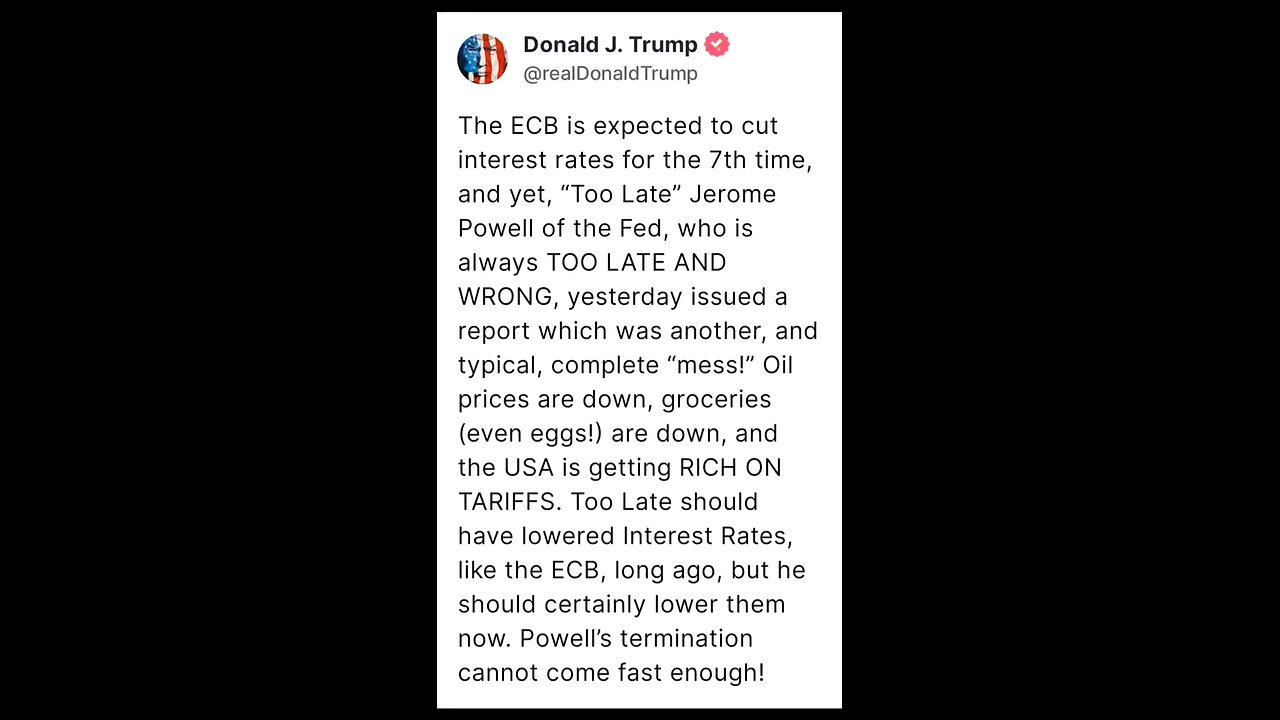 Too Late Jerome Powell 🤣