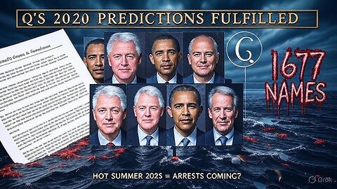 🔥 Q'S EPSTEIN LIST UNSEALED: Clinton, Obama, Celebs in Child Blackmail Network! (IG Report Page 294)