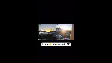 The local sun leaving New Zealand (setting) and appearing in the UK (rising) at the same time