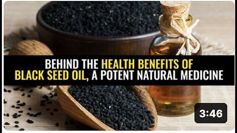 "Black Seed Oil: A Potent Natural Medicine with Significant Health Benefits"