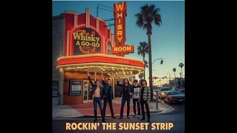 "Rockin' the Sunset Strip" - Lyric Factory (2025) - SONG VIDEO