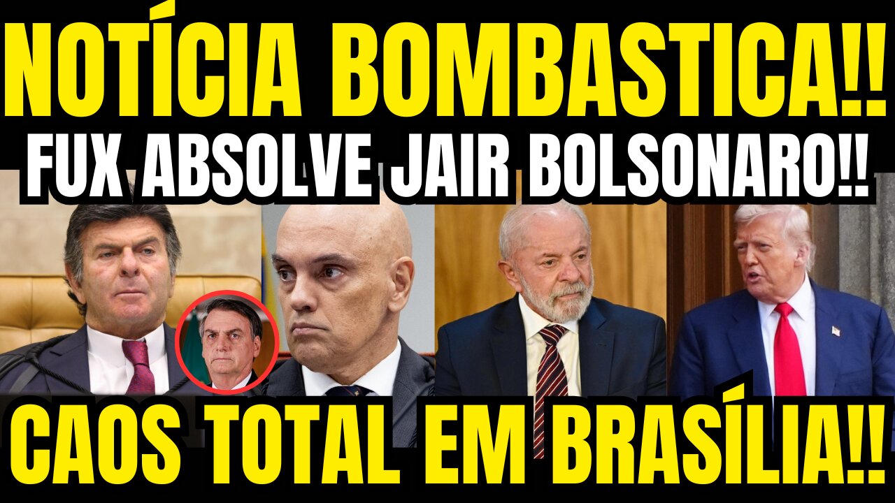BOMBA NESSE DOMINGO! FUX CONCEDE ANISTIA BOLSONARO PARA ACABAR COM PERSEGUIÇÃO! M0RAES EM PÂNICO!!