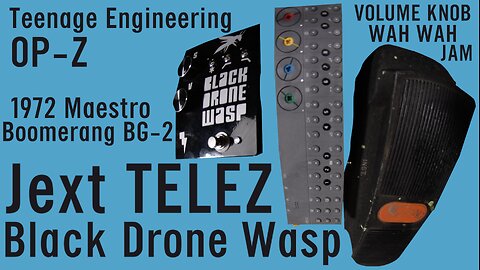 VOLUME KNOB ⚫️🔊 WAH FEEDBACK 🦟 Black Drone Wasp ⚡ Jext TELEZ 🎸 1972 Maestro BG-2 ⌨️ OP-Z 🎶 Fuzz 🎵🎼🙂