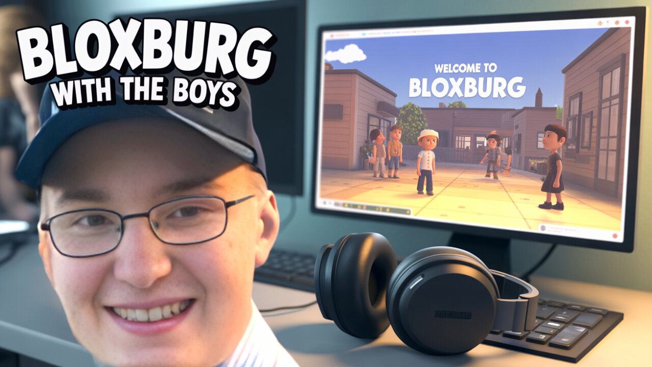 playing welcome to Bloxburg and HANGING OUT and Talking shit with Friends!!