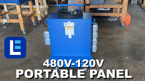 480V-120V Portable Panel - (8) 120V 20A GFCI 5-20R, (2) 120V 30A 5-30R - Overload Protection