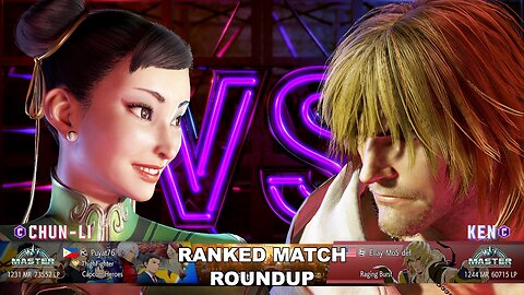 Kuya Kalbo SF6 Ranked Match Roundup. Chun Li Master Rank [Hori Fight Stick]