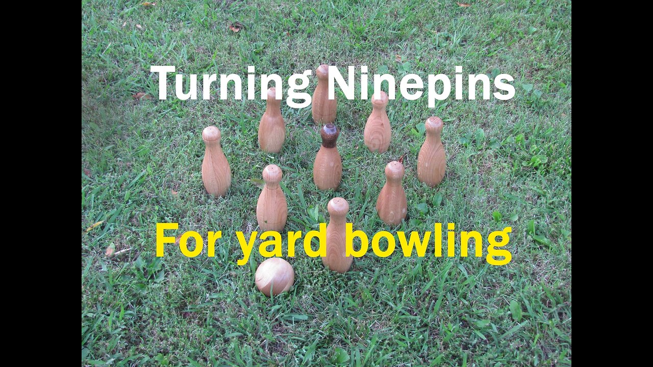 Turning bowling pins / turning skittle pins for nine pin bowling