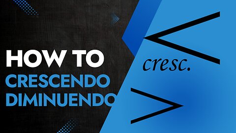 How To Crescendo & Diminuendo On Piano