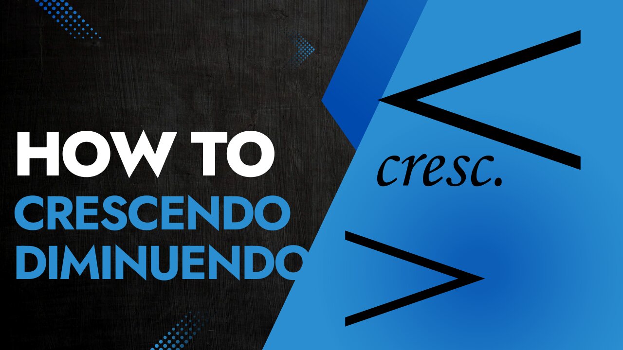 How To Crescendo & Diminuendo On Piano