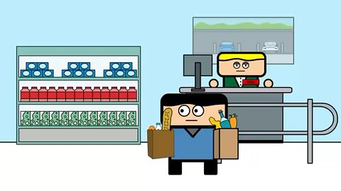 Leaving The Grocery Store