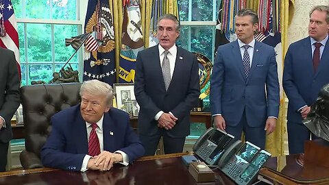 President Trump Signs Executive Orders in the Oval Office