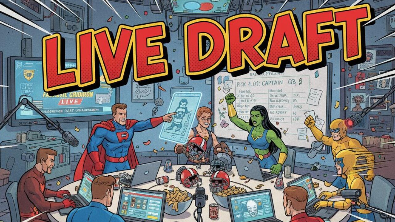 Crush the Competition: LIVE Fantasy Football Draft Like a PRO!