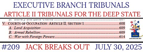 209: ARTICLE II TRIBUNALS - LOCALS Right After July 30, 2025