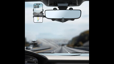 Rearview Mirror Phone Holder