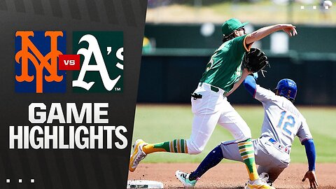 Mets vs. A's Game Highlights (4/12/25) | MLB Highlights