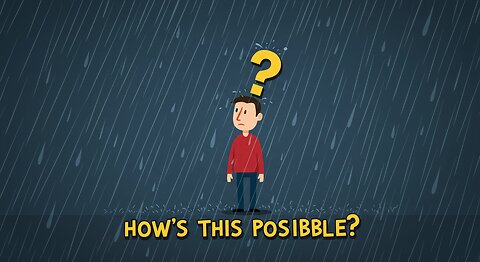 Baffling Riddle: Man in Heavy Rain, No Hat, No Umbrella — Hair Still Dry! Why? #RainDrops