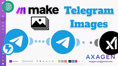 make.com Telegram Bot Send & Receive Images with AI