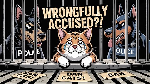 Orange Cat Arrested?! Ban Cats Protest - Animated Short Film