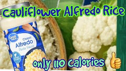 Cauliflower Alfredo Rice - 110 calories