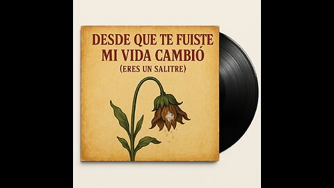 DESDE QUE TE FUISTE MI VIDA CAMBIO (ERES UN SALITRE)