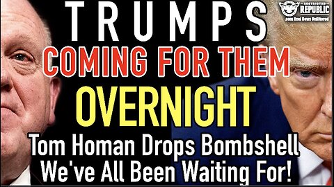 Trump Is On The Move! Tom Homan Drops The Explosive News We’Ve All Been Waiting For!