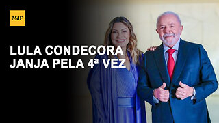 Lula condecora Janja com a Ordem Nacional do Mérito Educativo